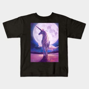 Moon Unicorn Kids T-Shirt